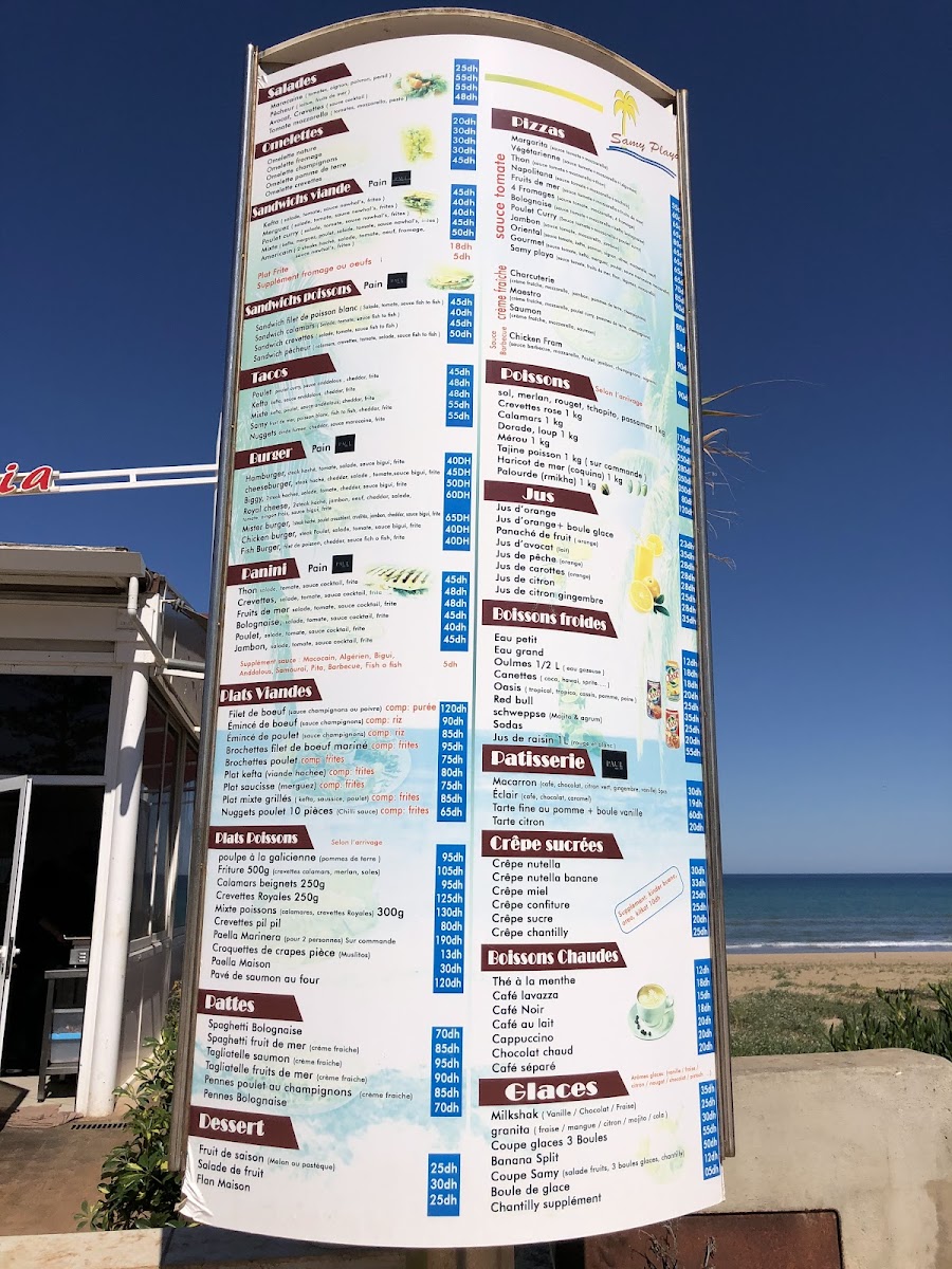 Menu Samy Playa : Restaurant & Pizzeria-3