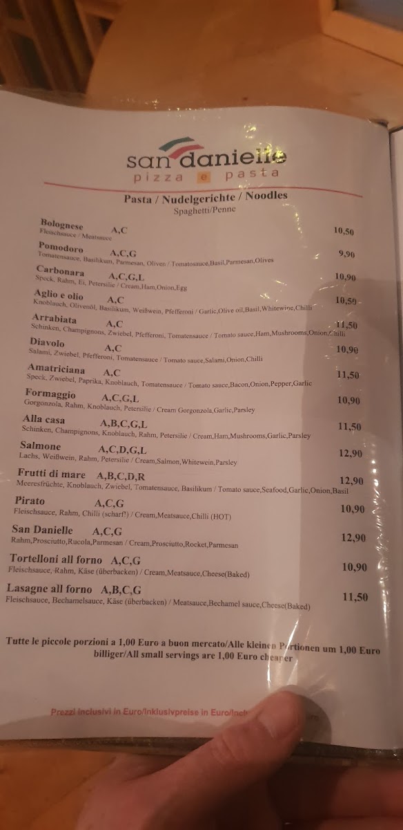 Menu San Danielle Pizza E Pasta-3
