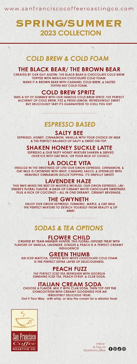 Menu San Francisco Coffee Roasting Company-4