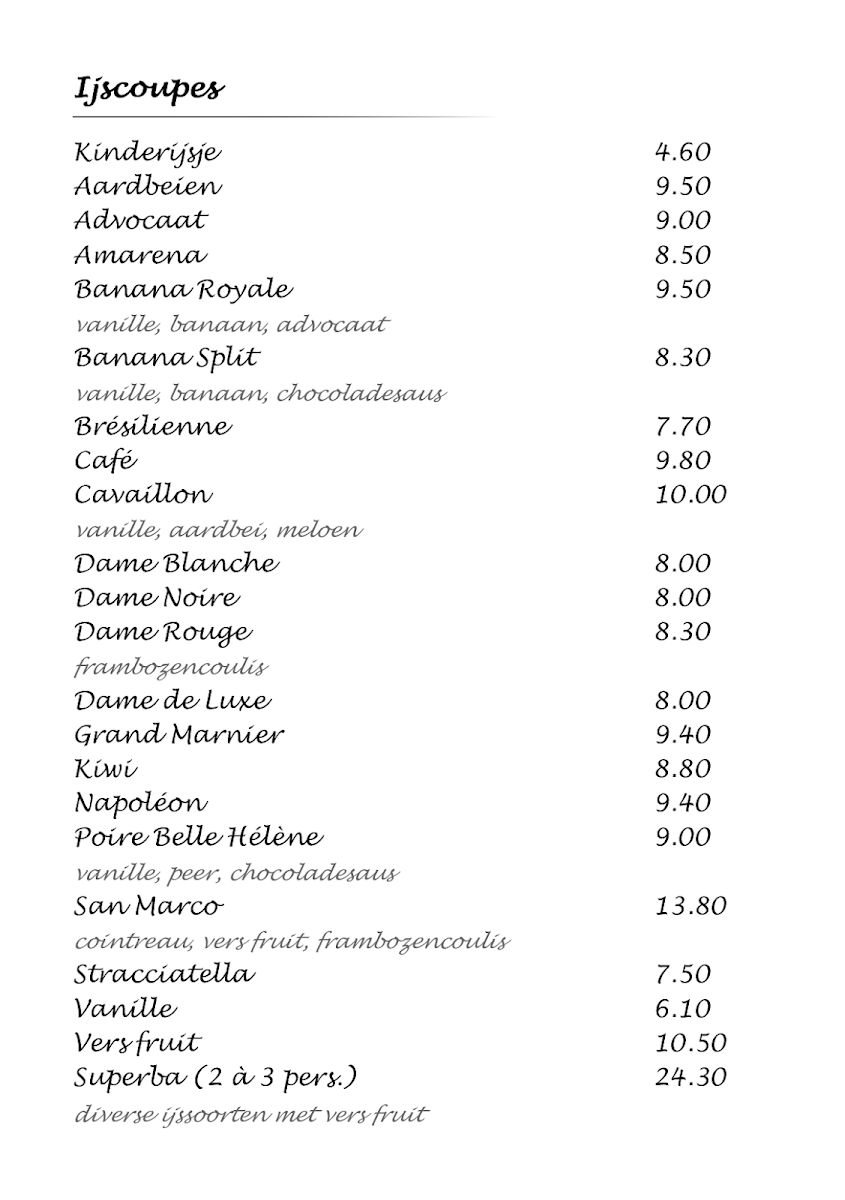 Menu San Marco Roeselare-7