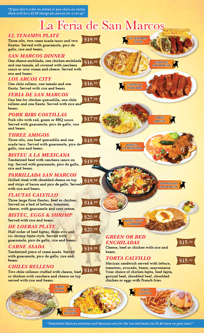 Menu San Marcos Mexican Restaurant (N. Rockwell)-1