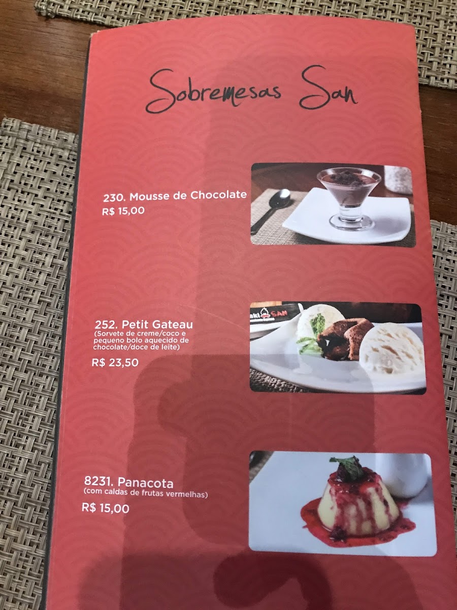 Menu San Oriental +-10