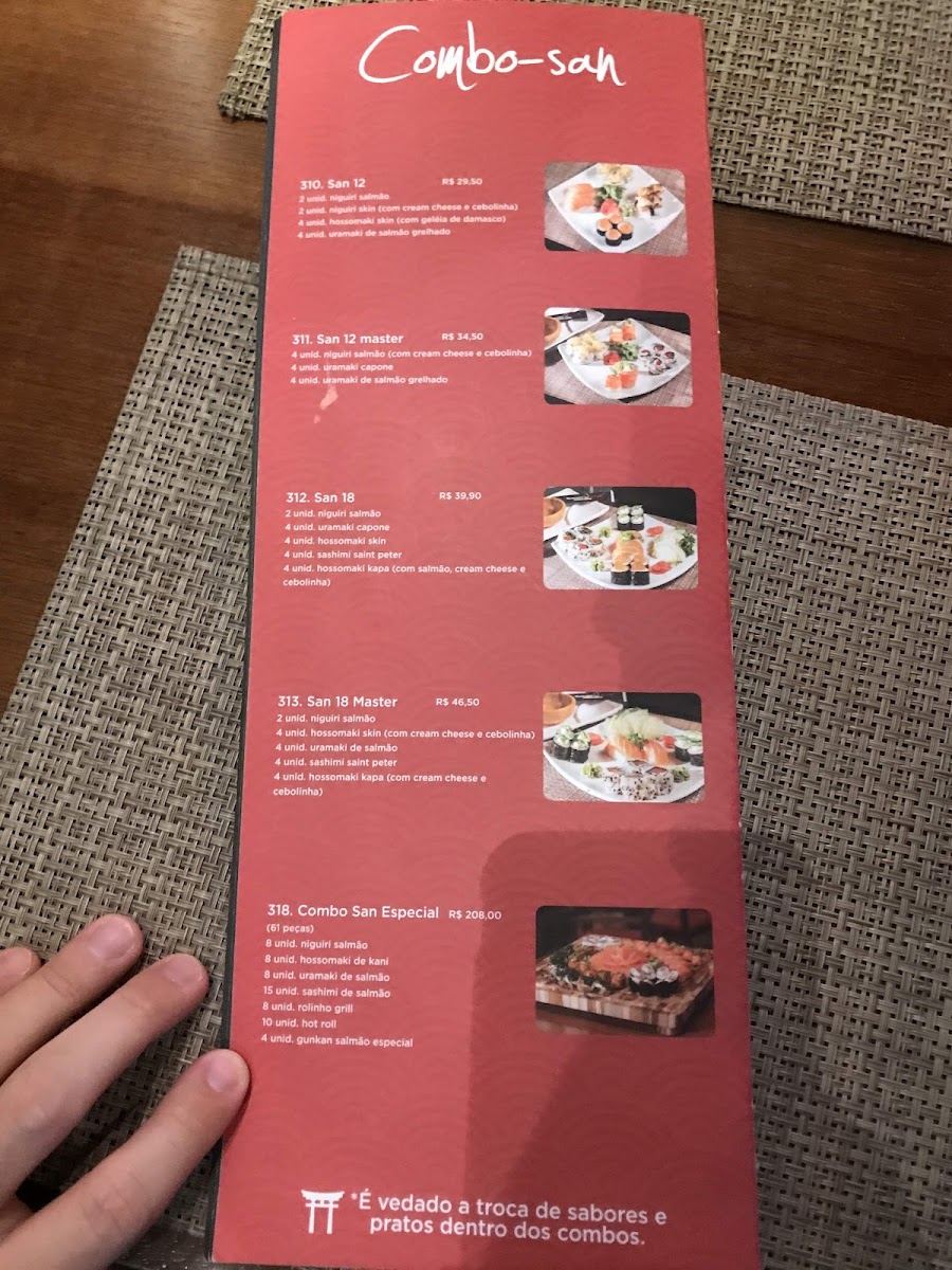 Menu San Oriental +-7