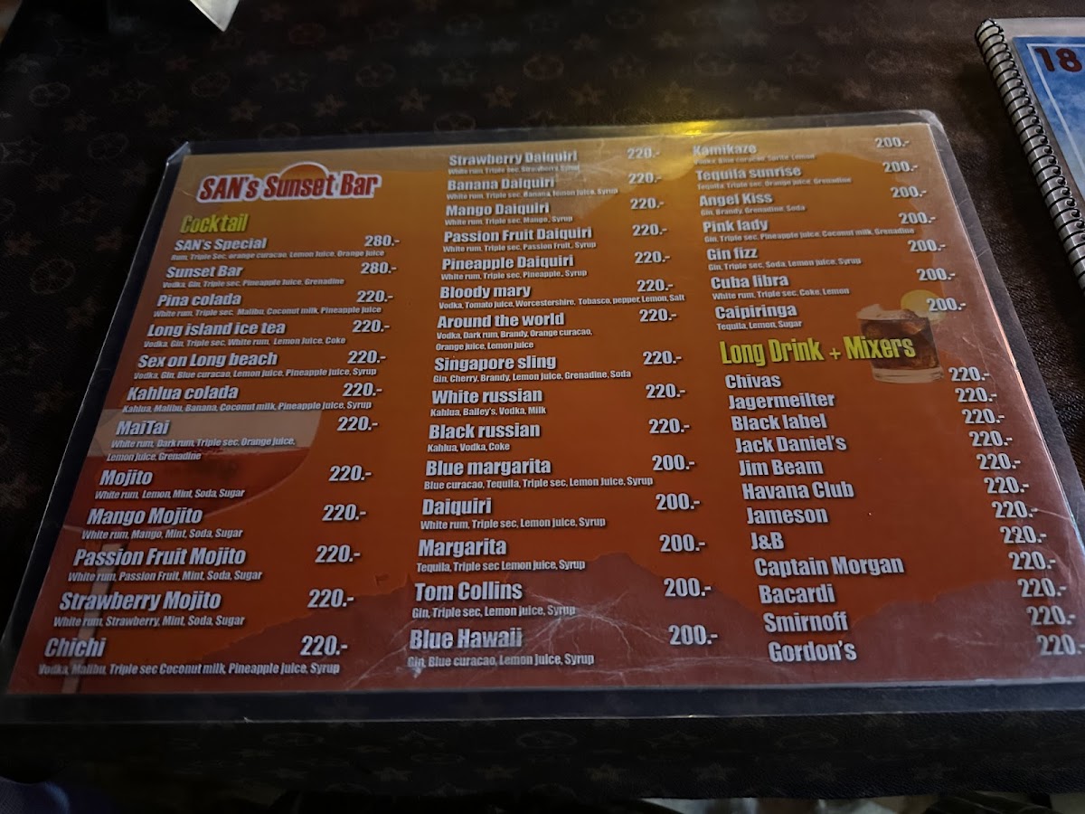 Menu San Sunset Bar-2