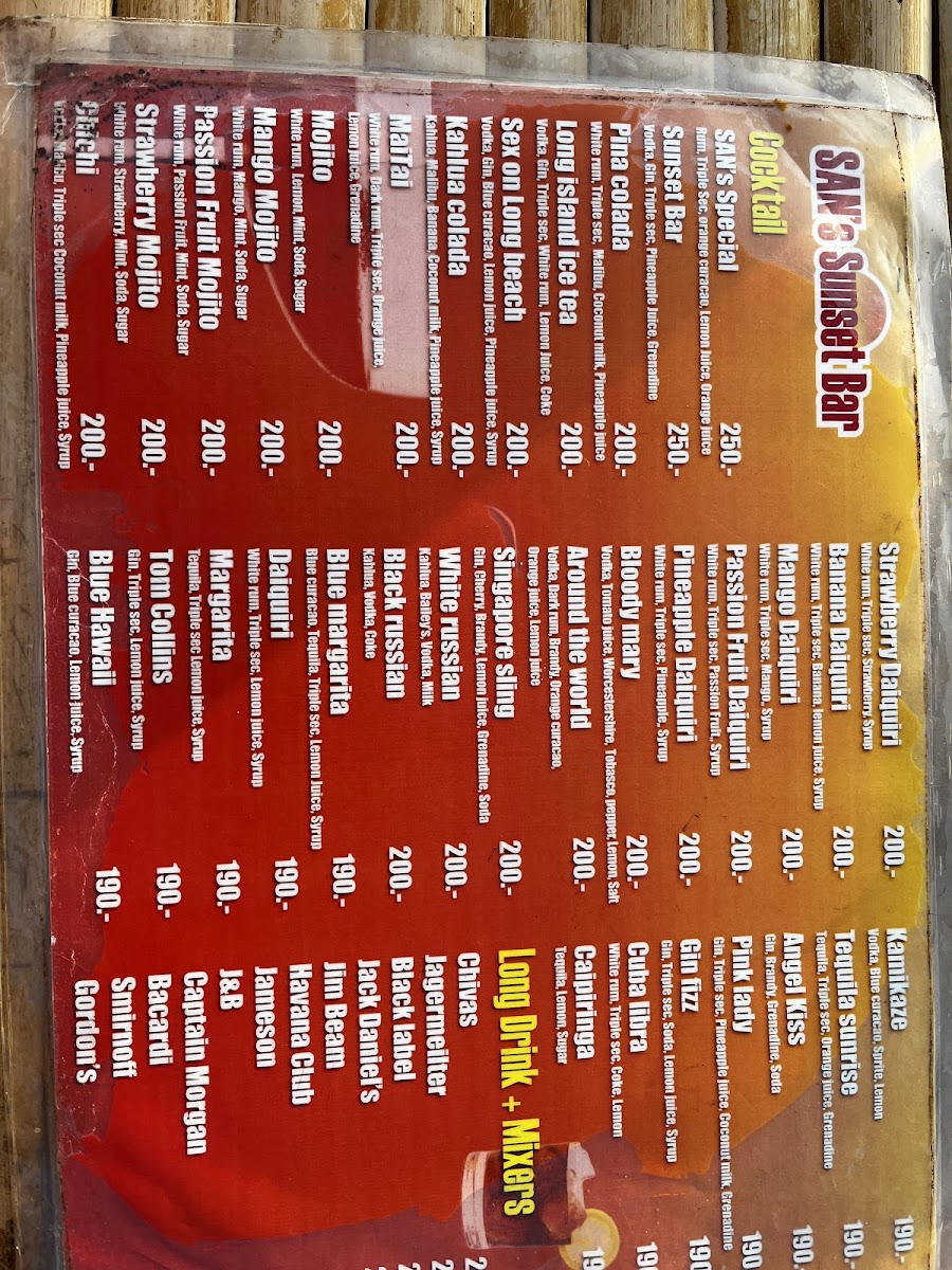 Menu San Sunset Bar-9