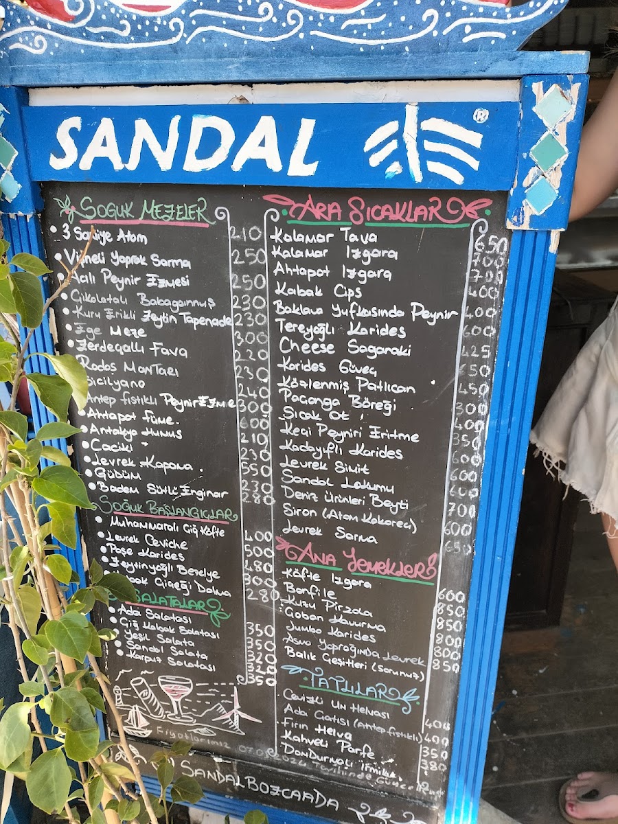 Menu Sandal Restaurant-1
