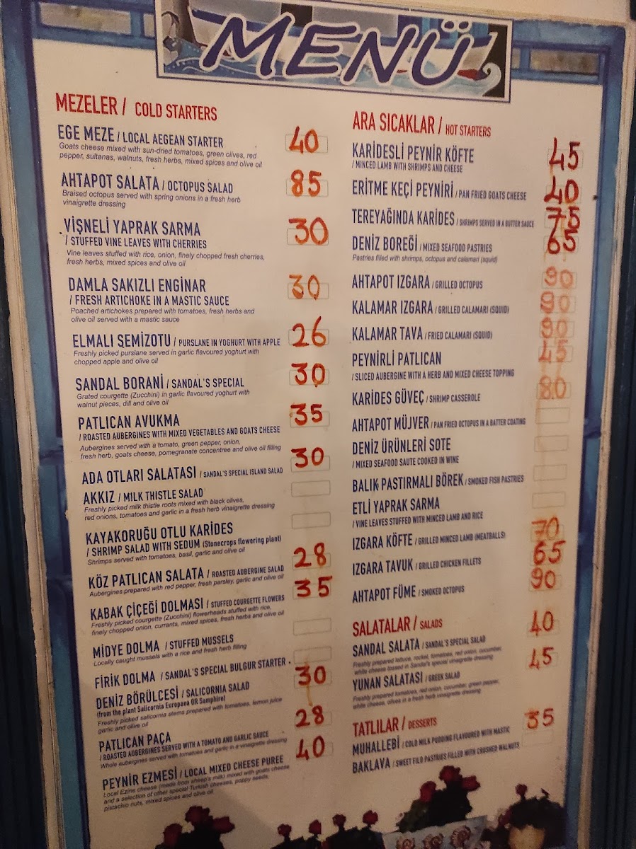 Menu Sandal Restaurant-2