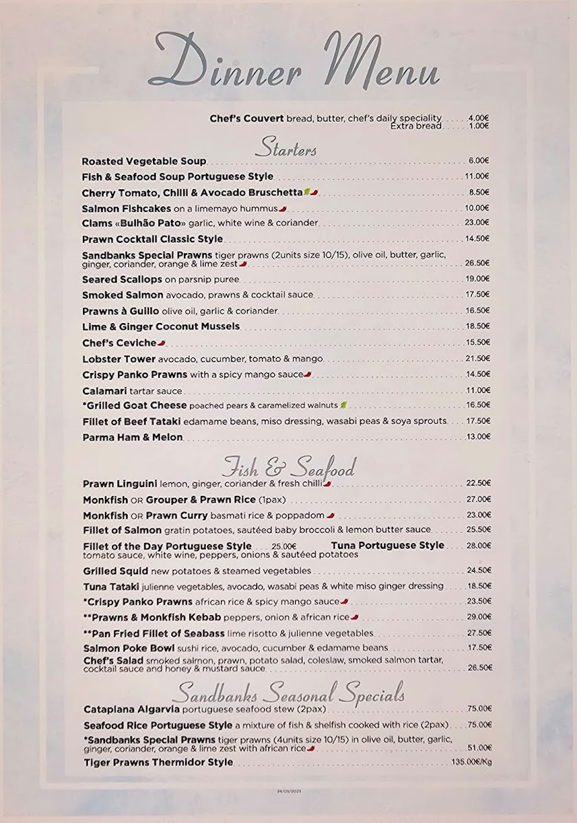 Menu Sandbanks Beach Restaurant-9