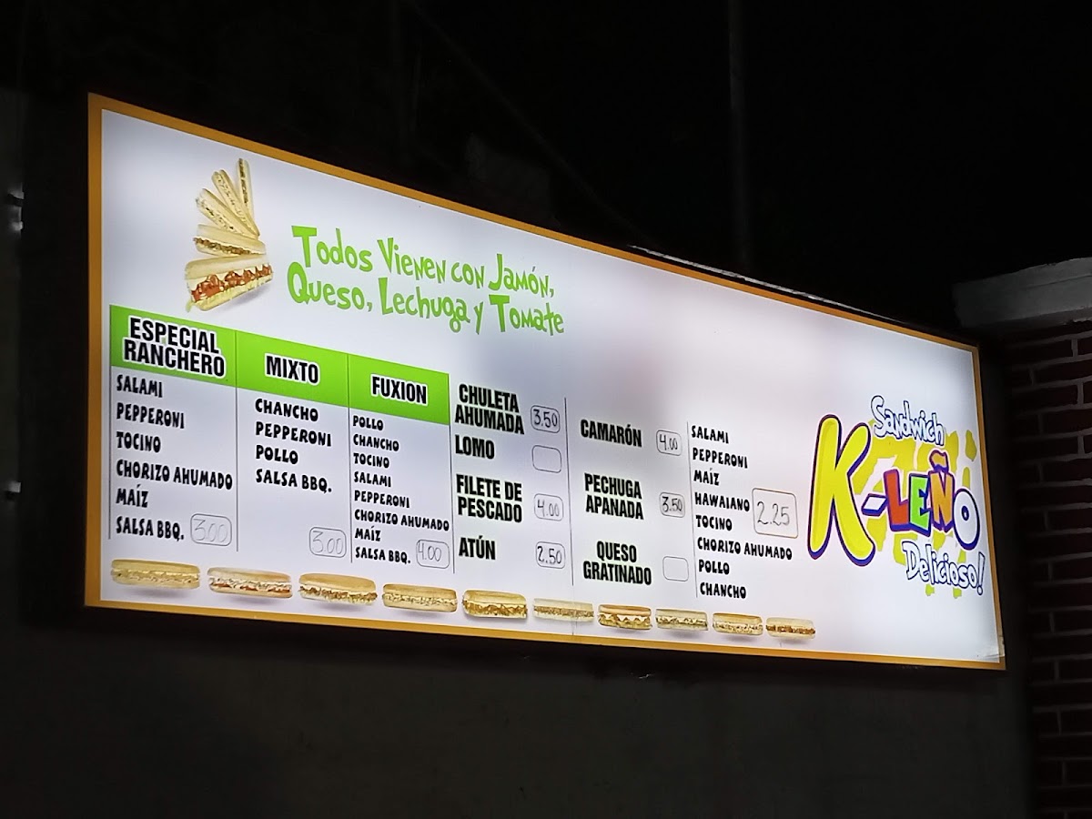 Menu Sandwich K - Leño-1