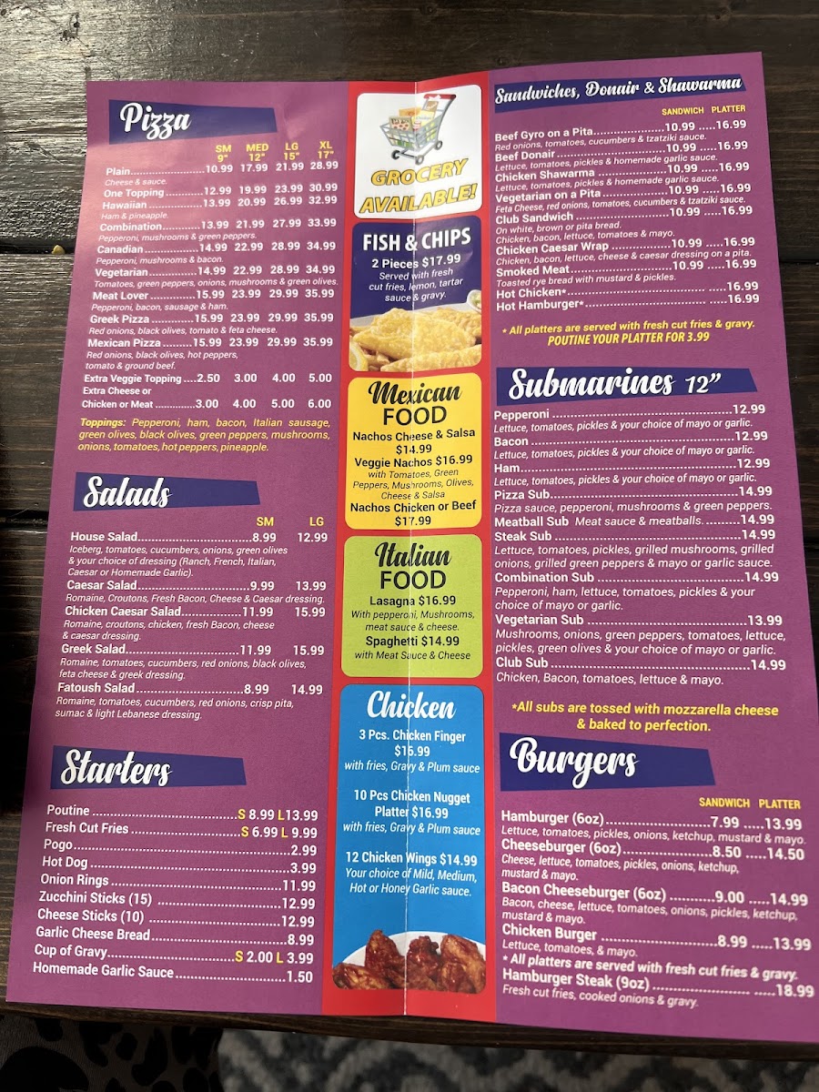 Menu Sandy Market & Restaurant-2
