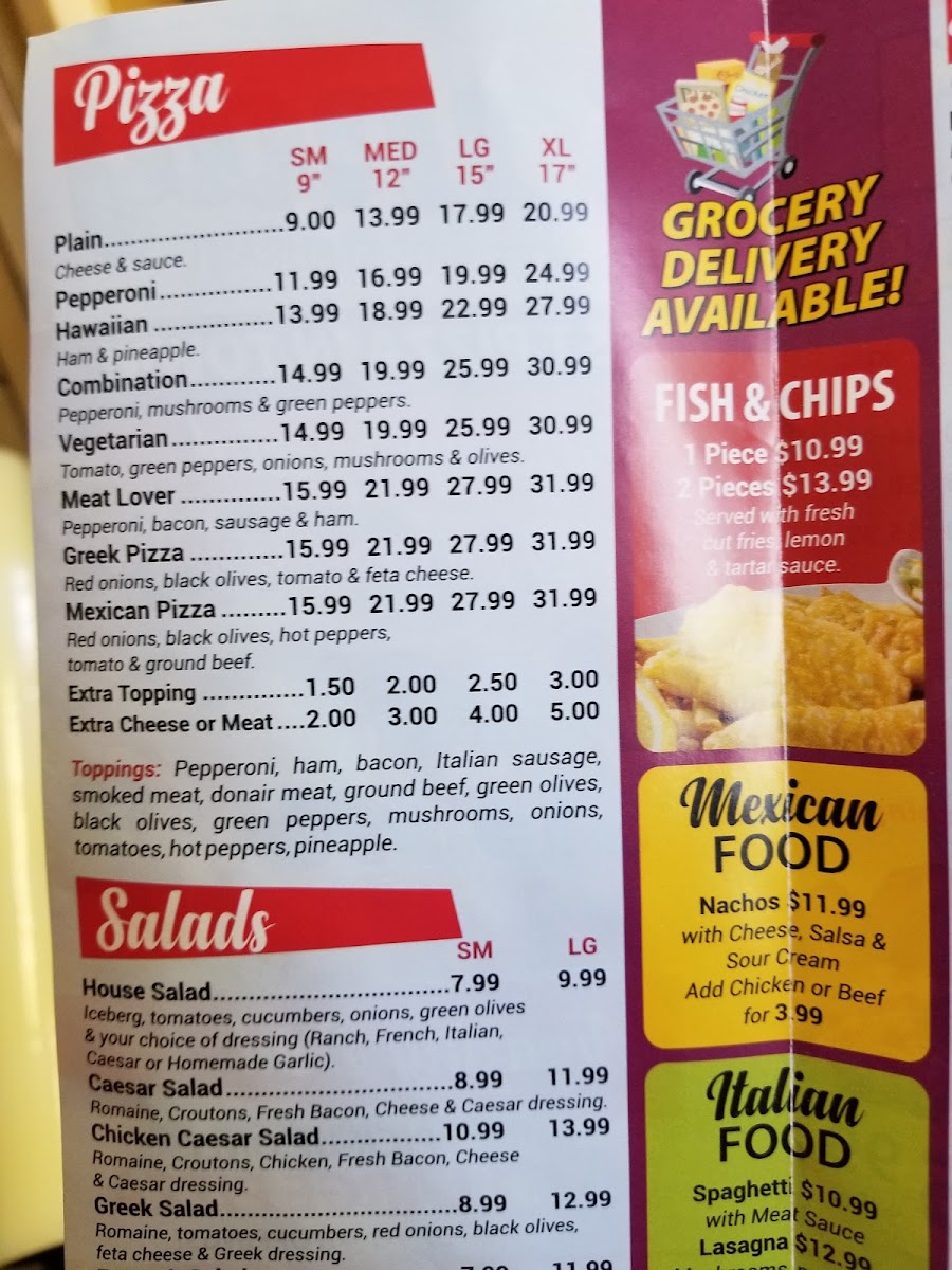Menu Sandy Market & Restaurant-7