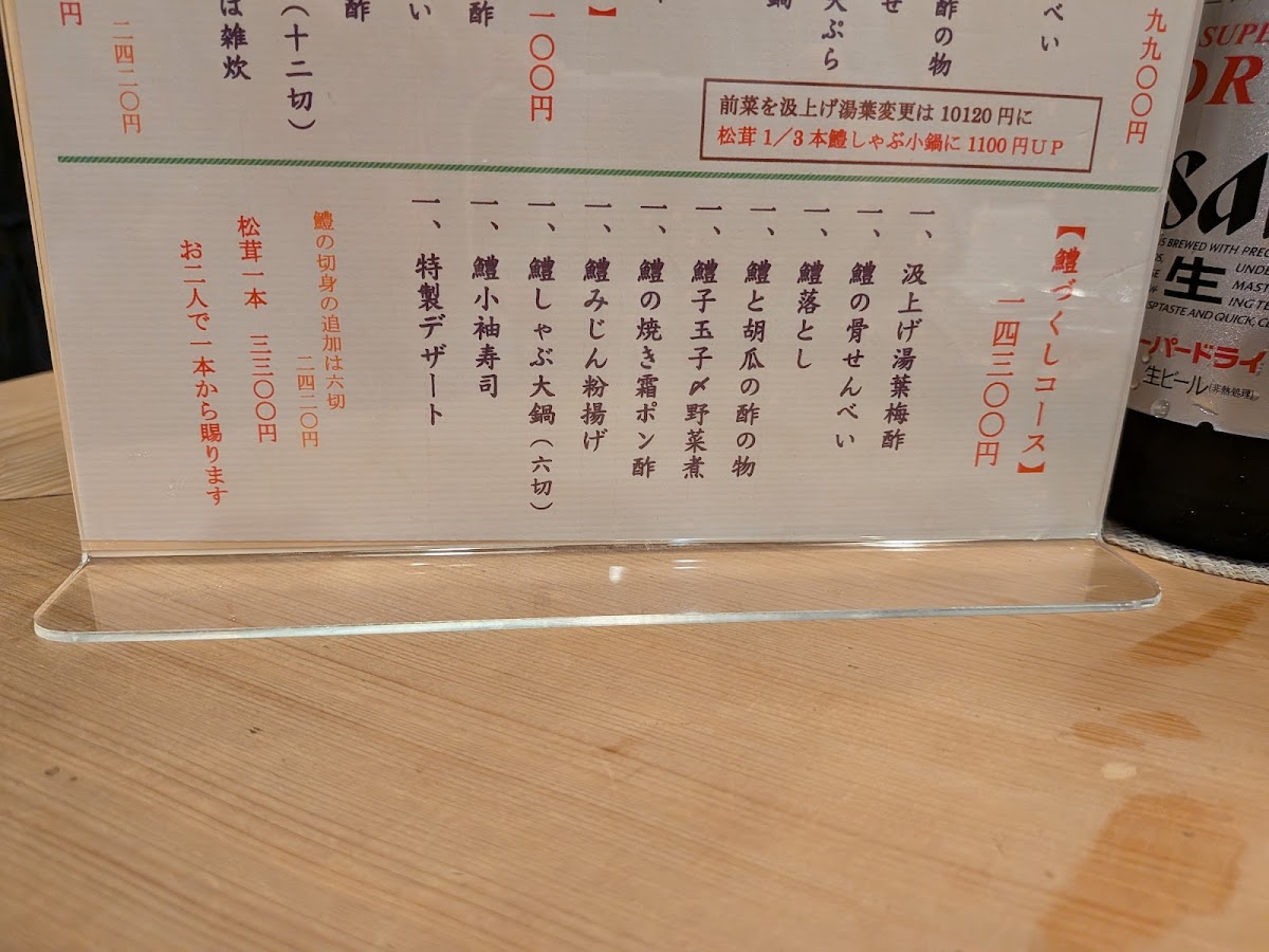 Menu Sanei-4