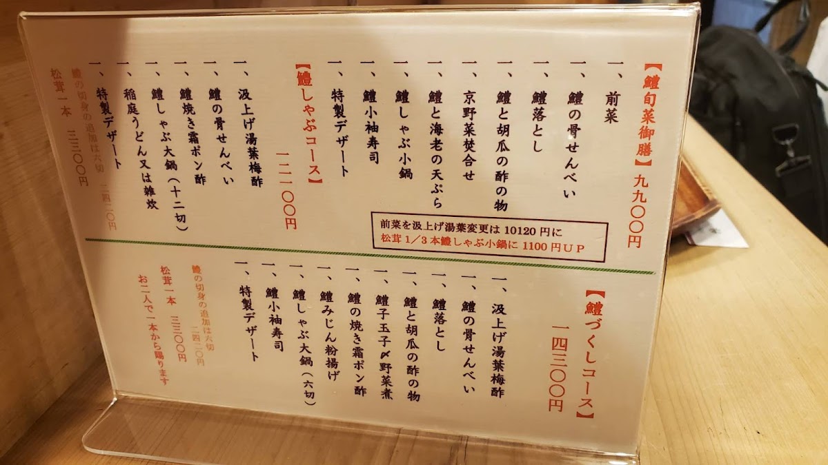 Menu Sanei-8