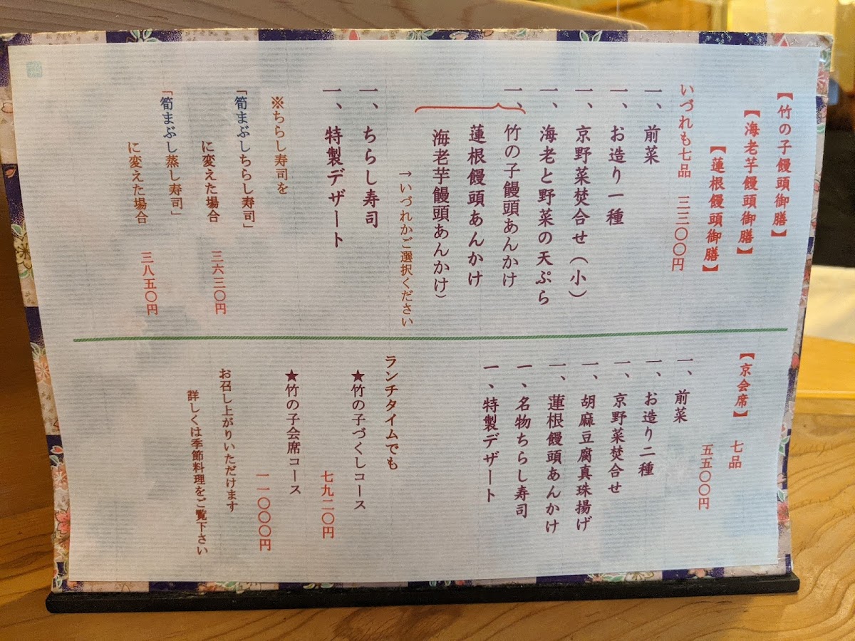 Menu Sanei-9