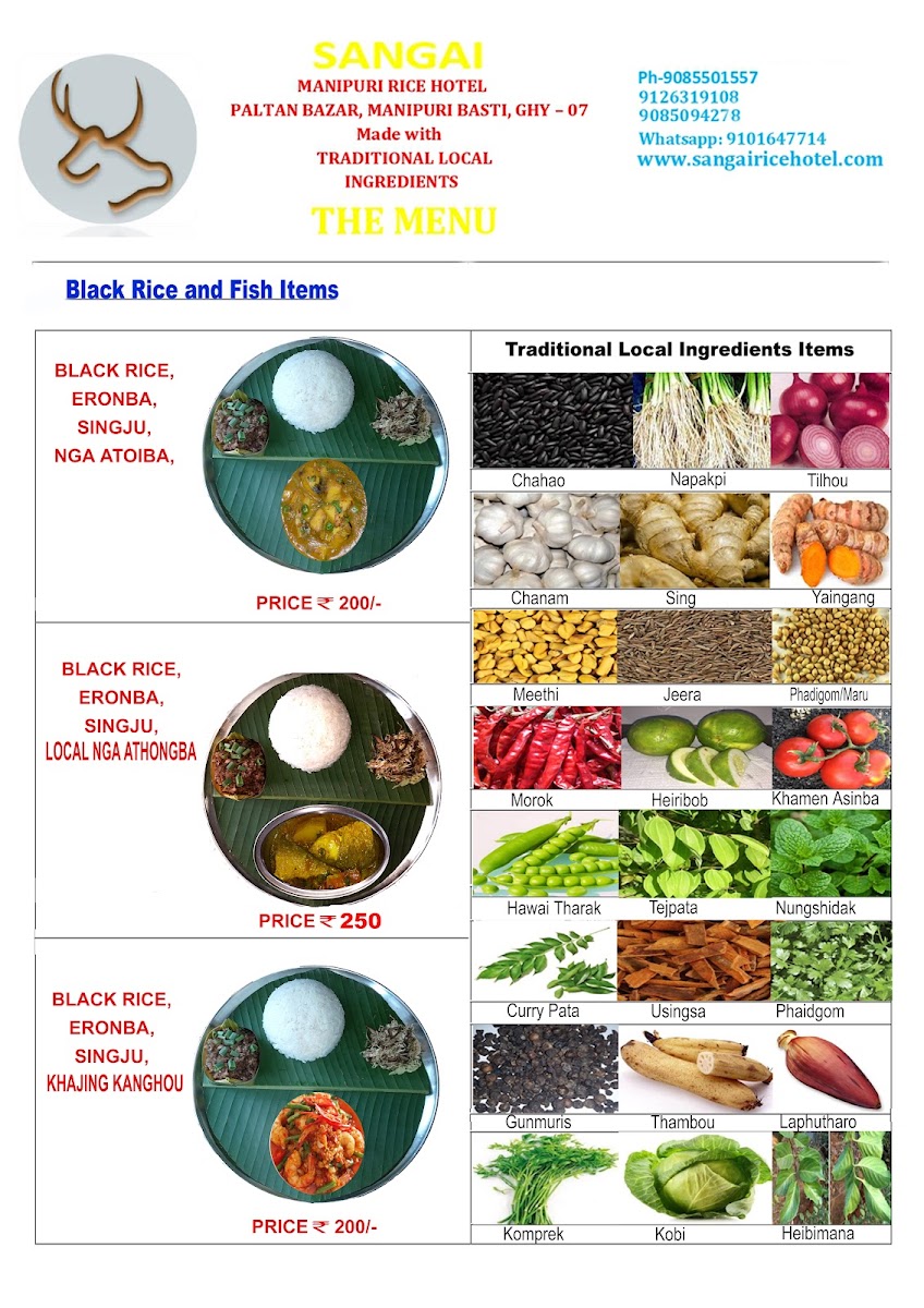 Menu Sangai Manipuri Rice Hotel-6