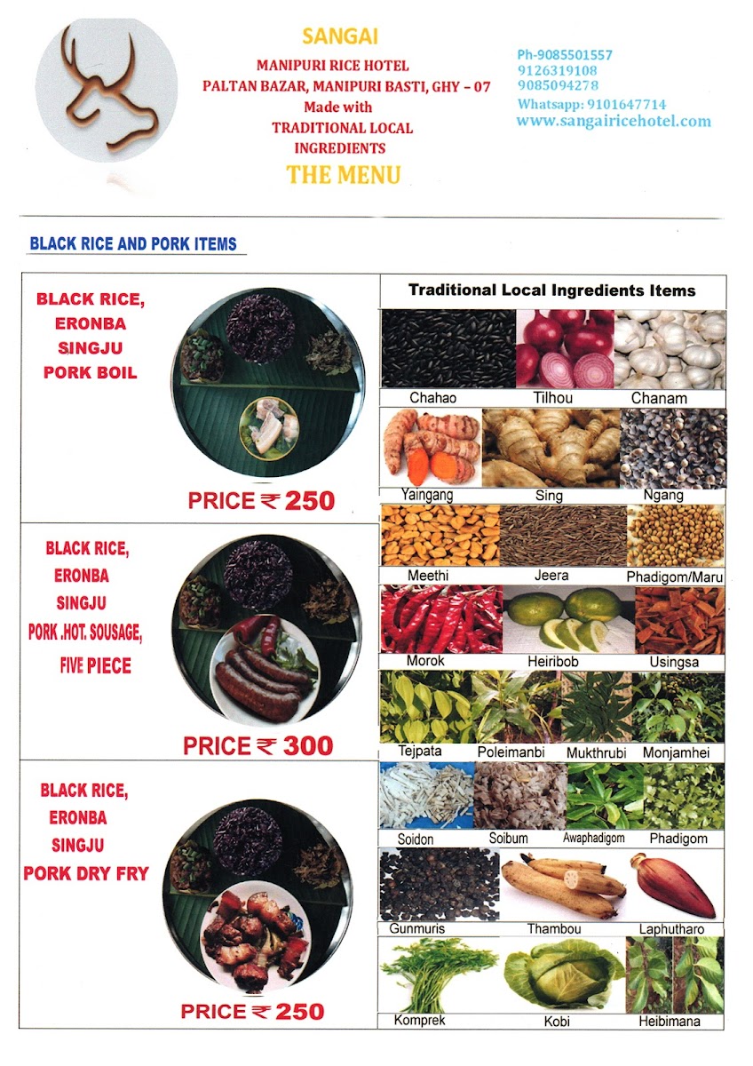 Menu Sangai Manipuri Rice Hotel-7
