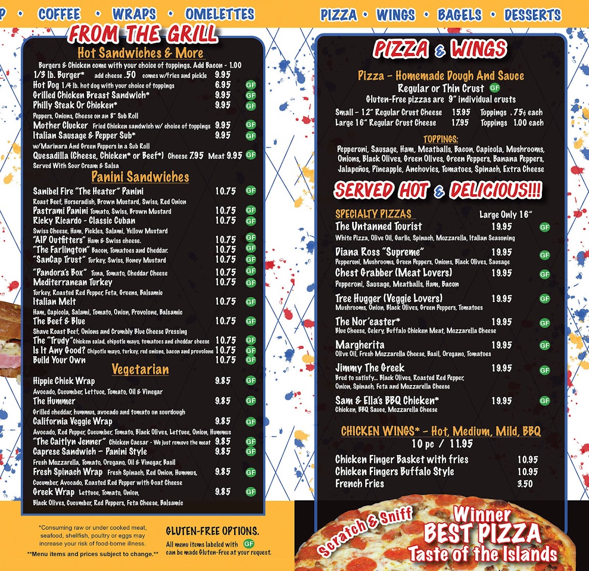Menu Sanibel Deli & Coffee Factory-1