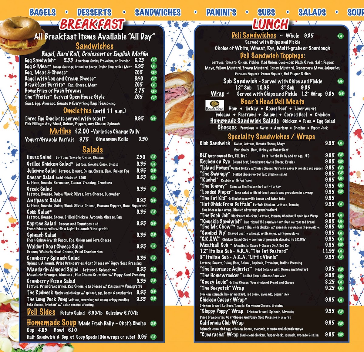 Menu Sanibel Deli & Coffee Factory-3