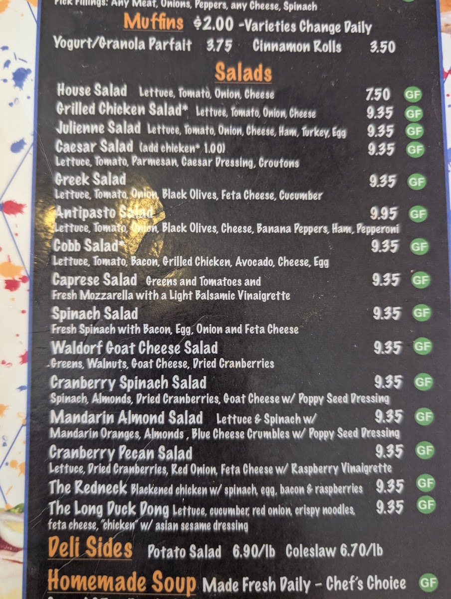Menu Sanibel Deli & Coffee Factory-7