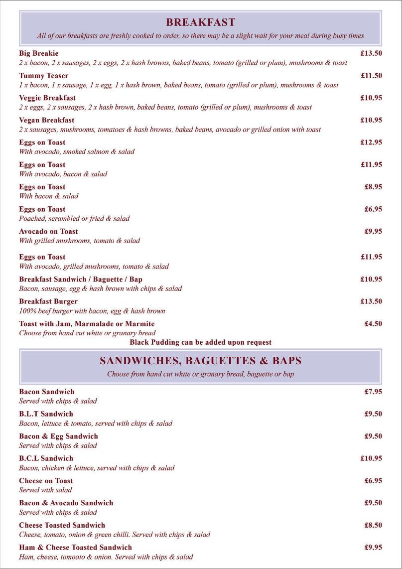 Menu Sanjay's Cafe-1
