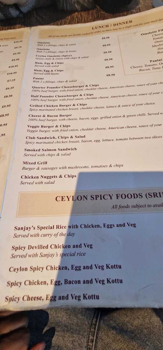 Menu Sanjay's Cafe-10
