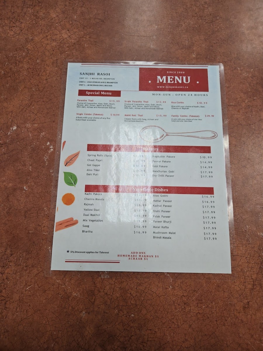 Menu Sanjhi Rasoi-1