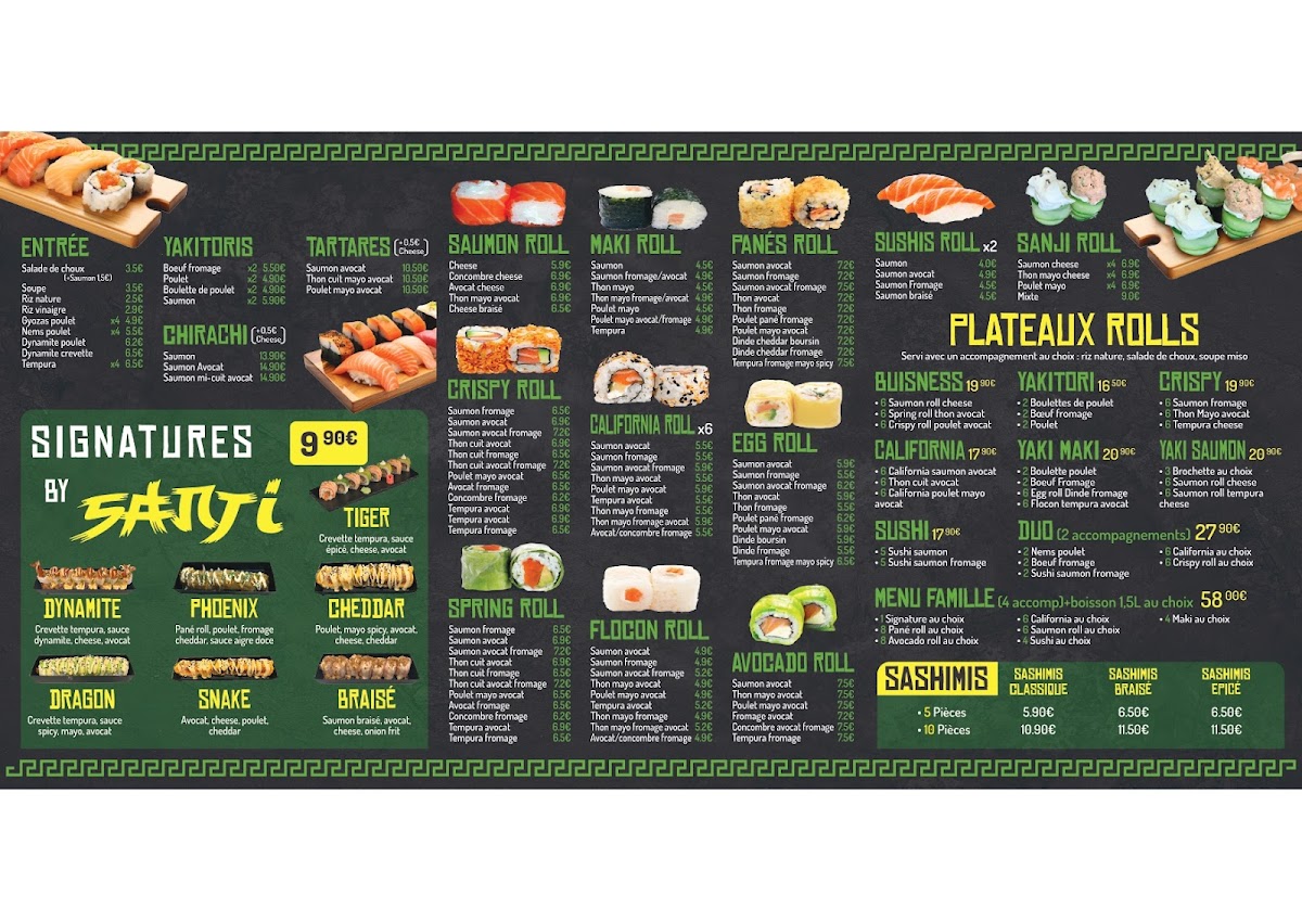Menu Sanji - Restaurant Thai Et Sushi-1