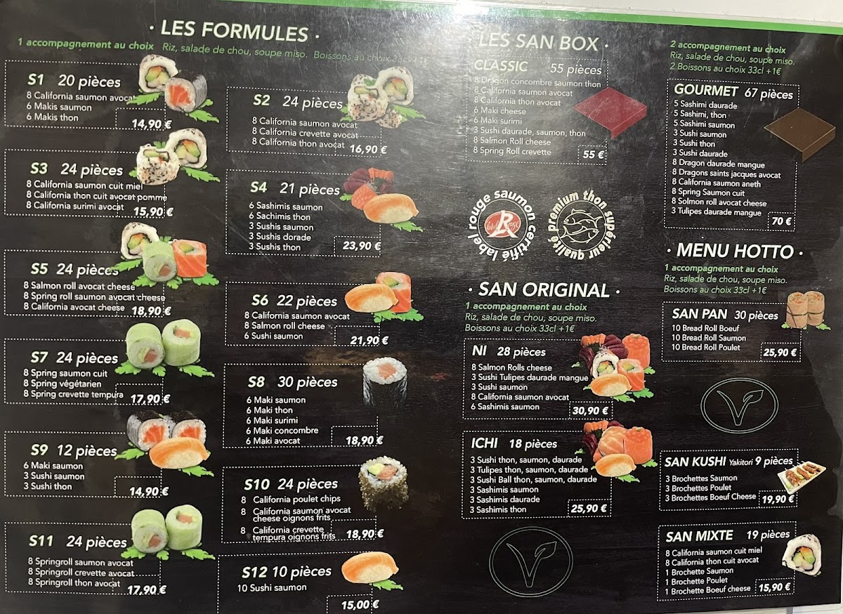 Menu San三Sushi Montpellier-3