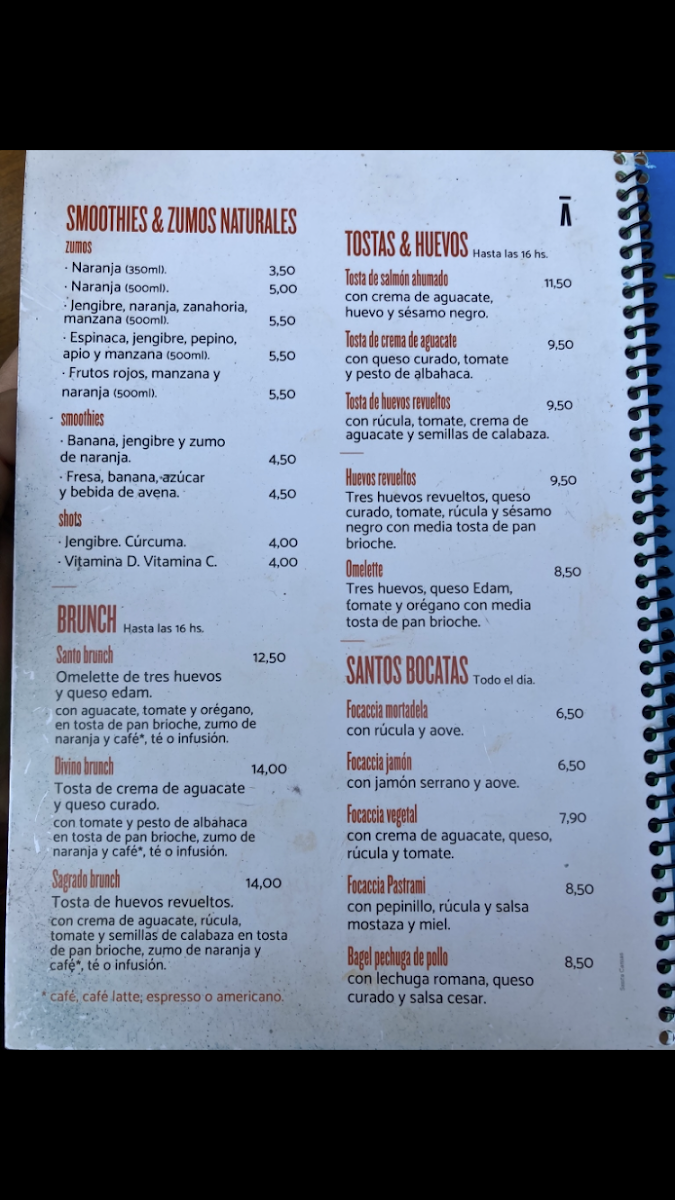 Menu Santa Coffee Camas-9