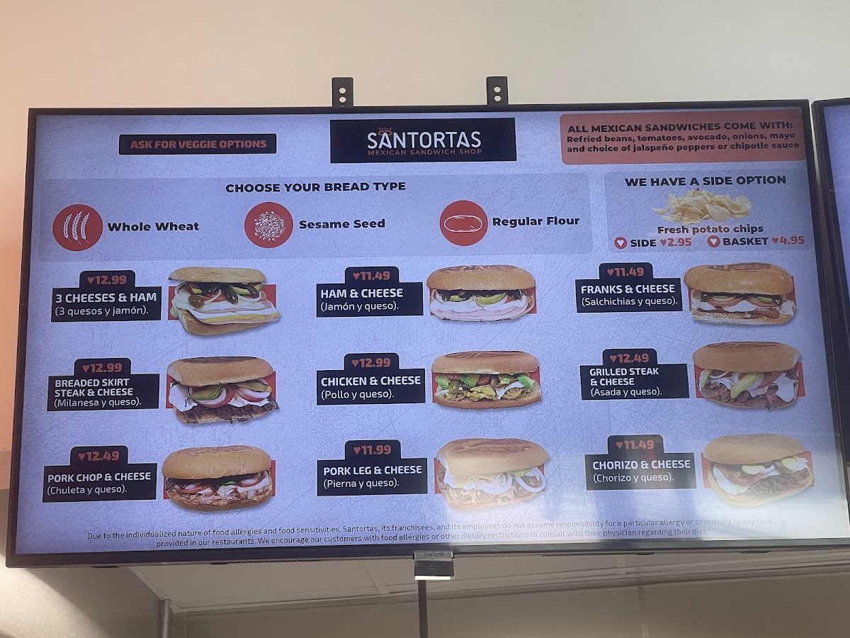 Menu Santortas Mexican Sandwiches-3
