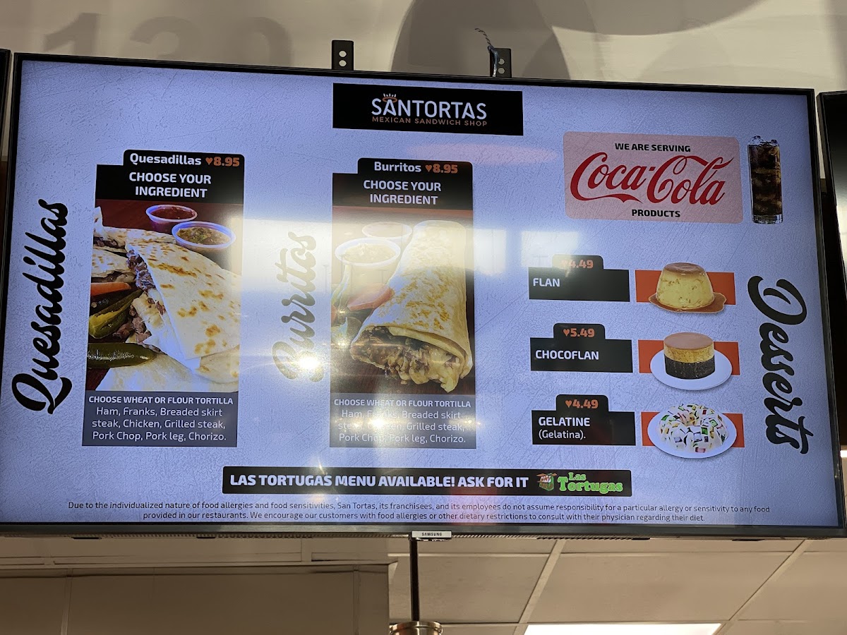 Menu Santortas Mexican Sandwiches-8