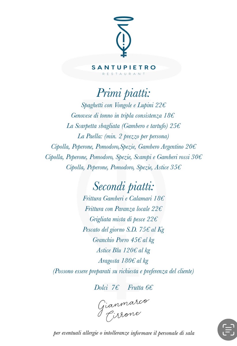 Menu Santupietro Restaurant-4