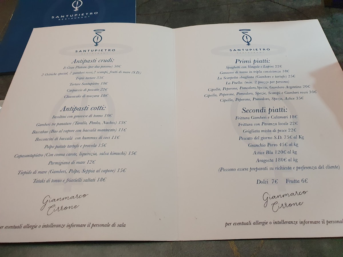 Menu Santupietro Restaurant-6