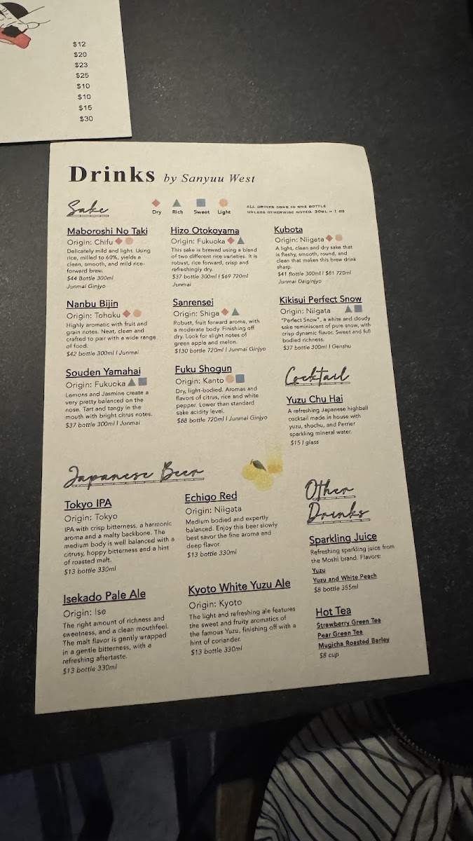 Menu Sanyuu West-2