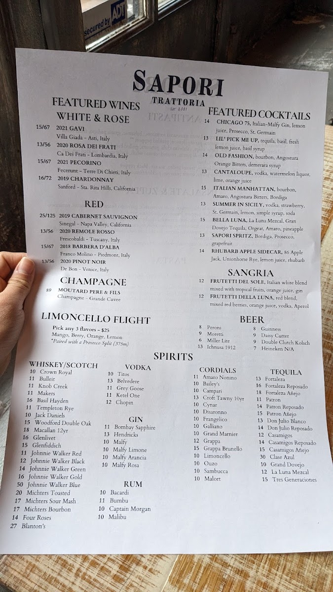 Menu Sapori Trattoria-10
