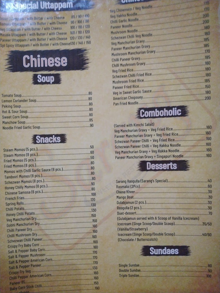 Menu Sarang Sweets & Restaurant-4