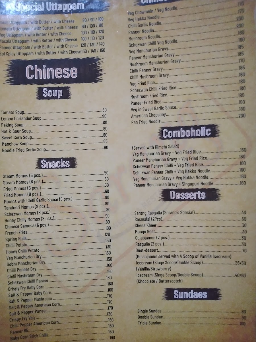 Menu Sarang Sweets & Restaurant-5