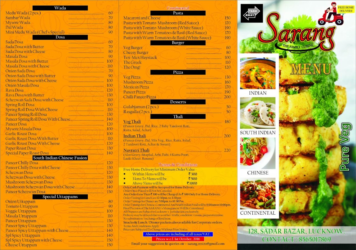Menu Sarang Sweets & Restaurant-8