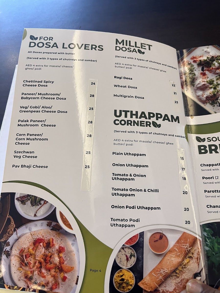 Menu Saravanaa Bhavan Oud Metha-5