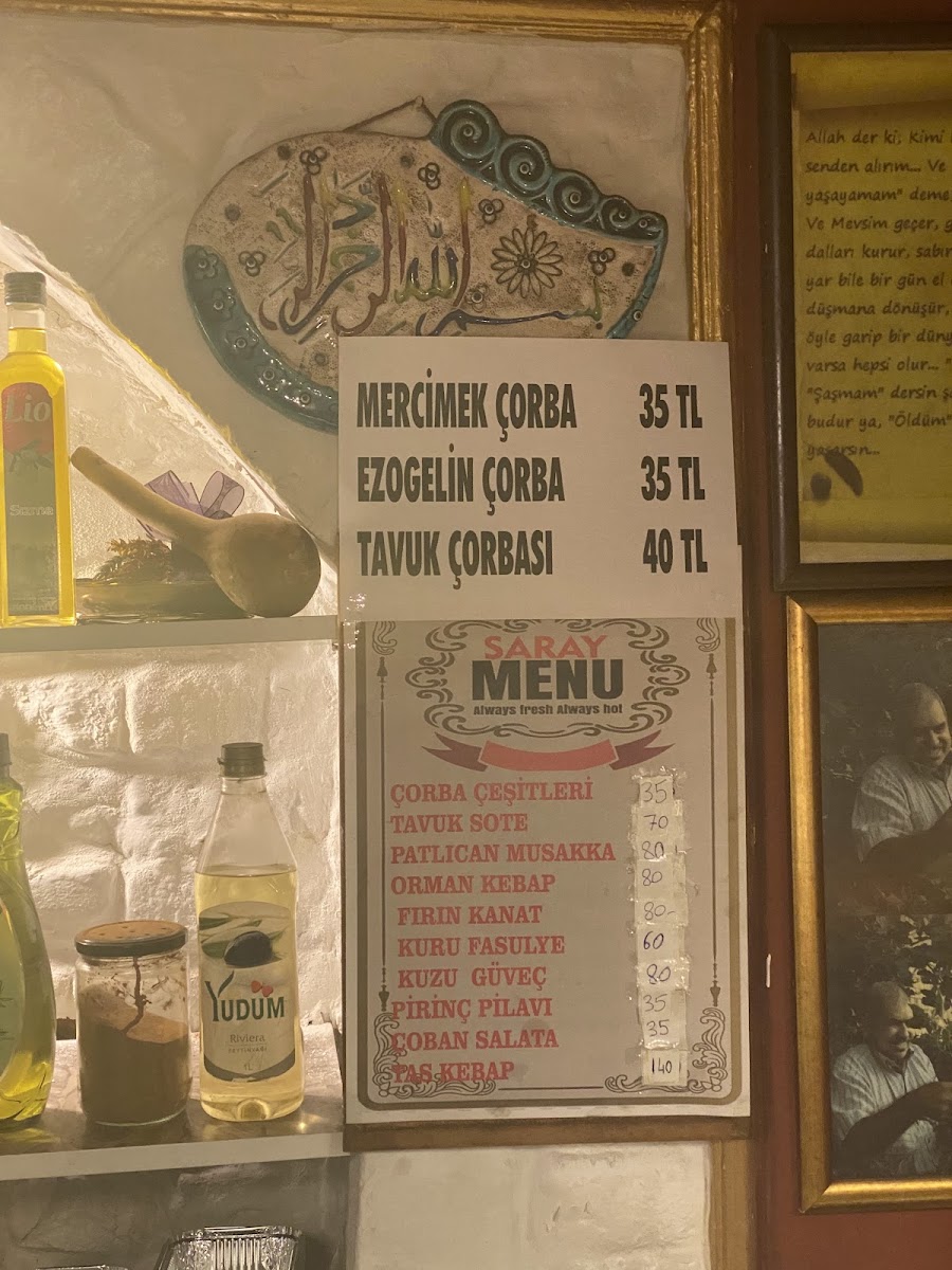 Menu Saray Lokantasi-1