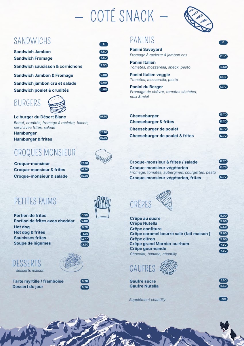 Menu Sarl Le Desert Blanc-4