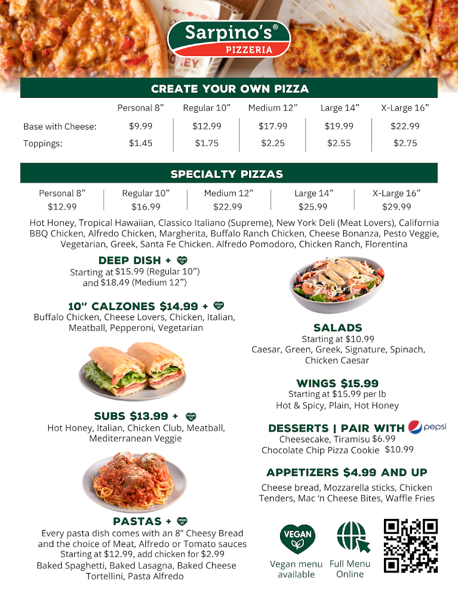 Menu Sarpino's Pizzeria Miramar-1