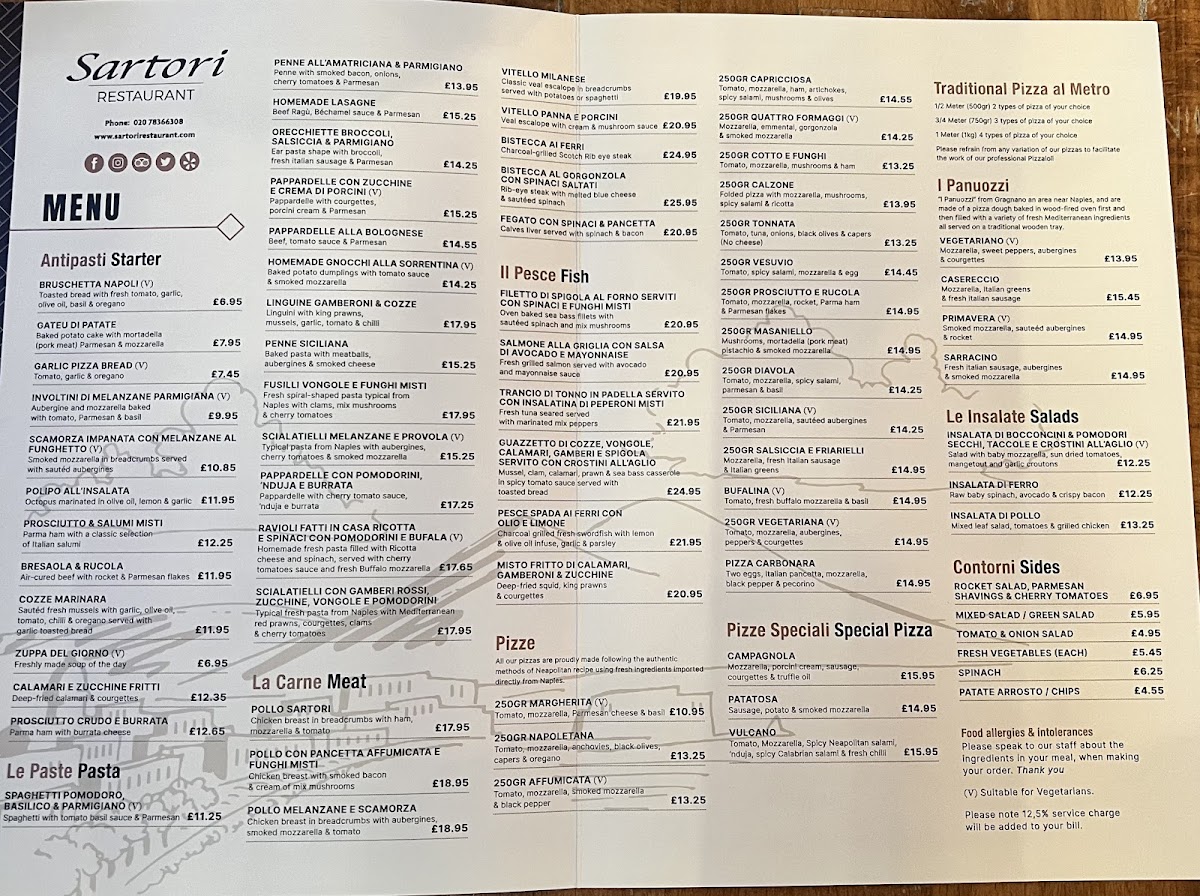 Menu Sartori - Italian Restaurant & Pizzeria-7