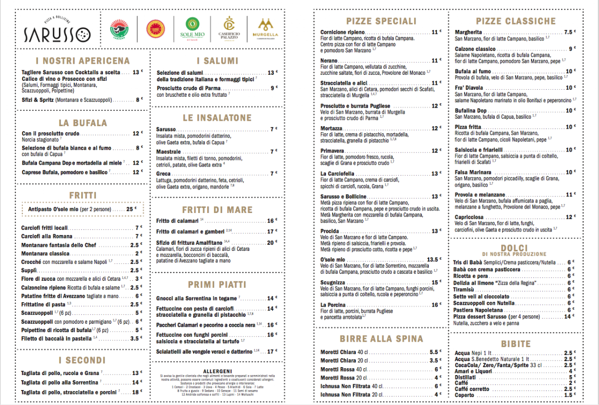 Menu Sarusso Pizza E Bollicine Pizzeria Napoletana-4