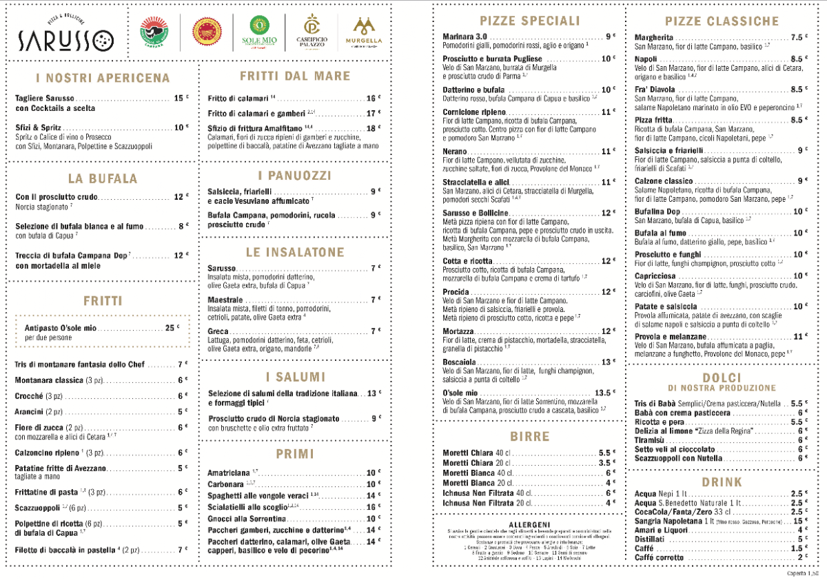 Menu Sarusso Pizza E Bollicine Pizzeria Napoletana-5