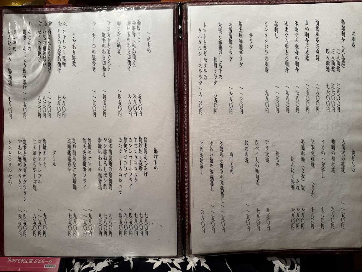 Menu Sashimiya Shintaro-8