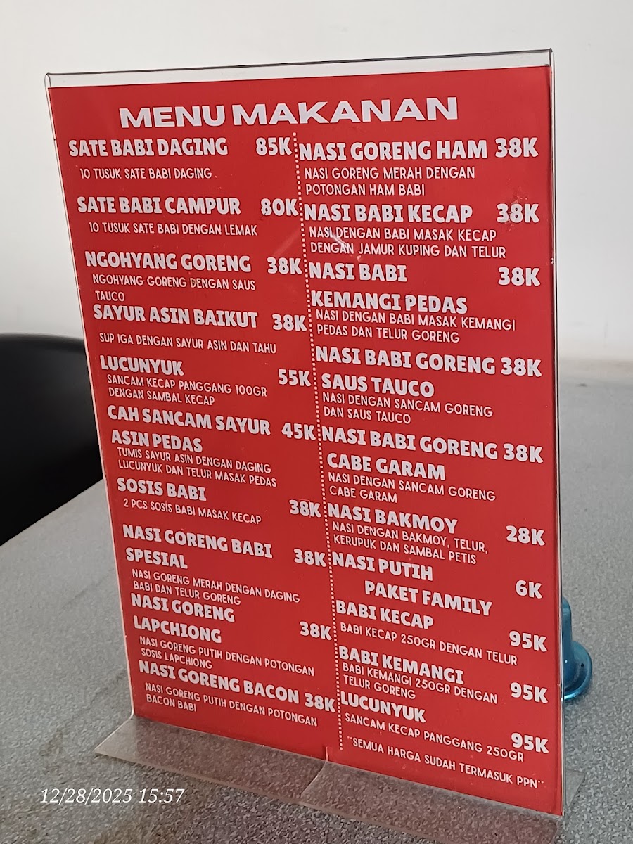 Menu Sate Babi Klenteng (Cabang)-1