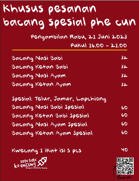 Menu Sate Babi Ko Encung - Gading Serpong-3