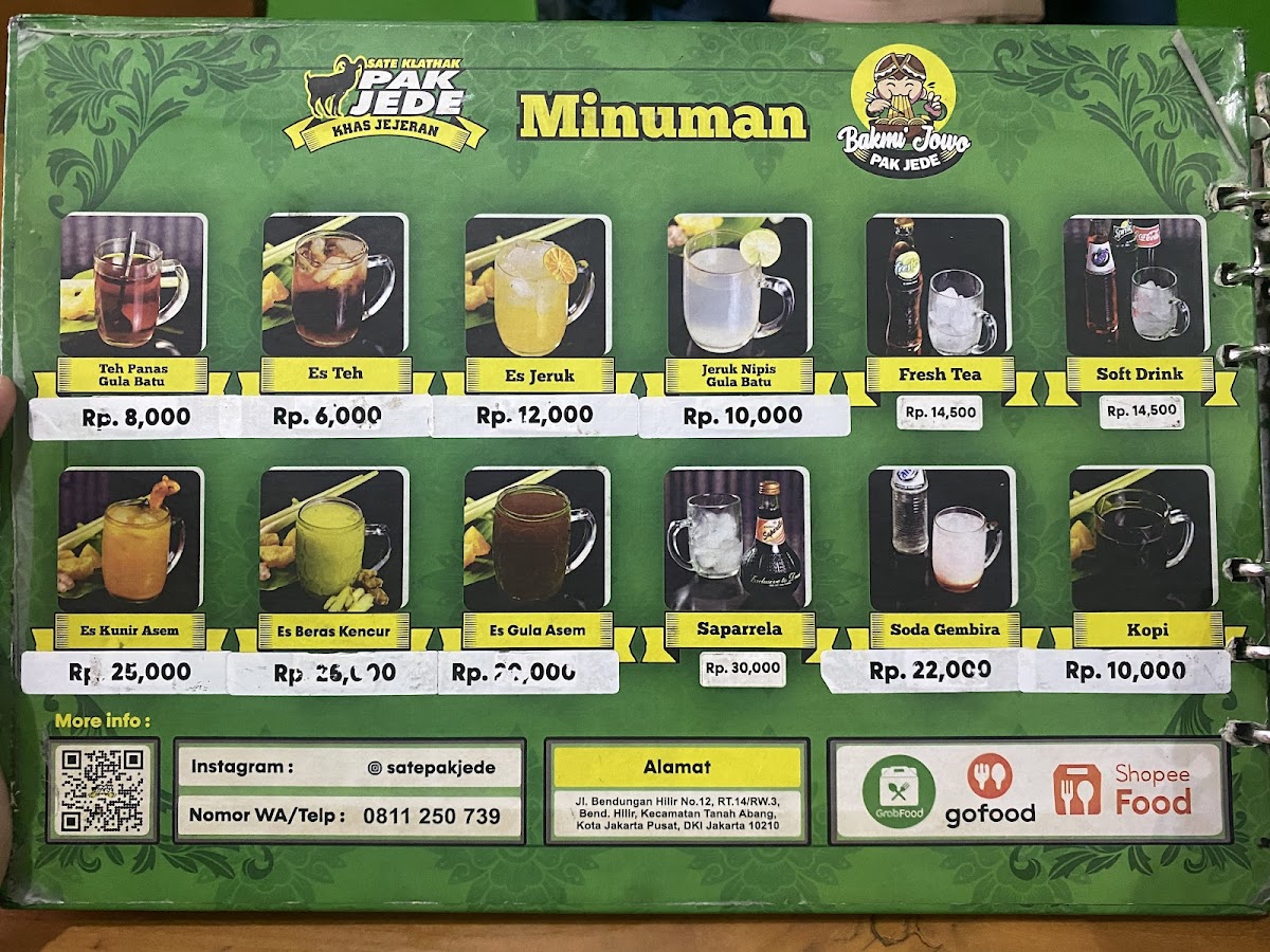 Menu Sate Klathak Dan Bakmi Jowo Pak Jede, Bendungan Hilir-10