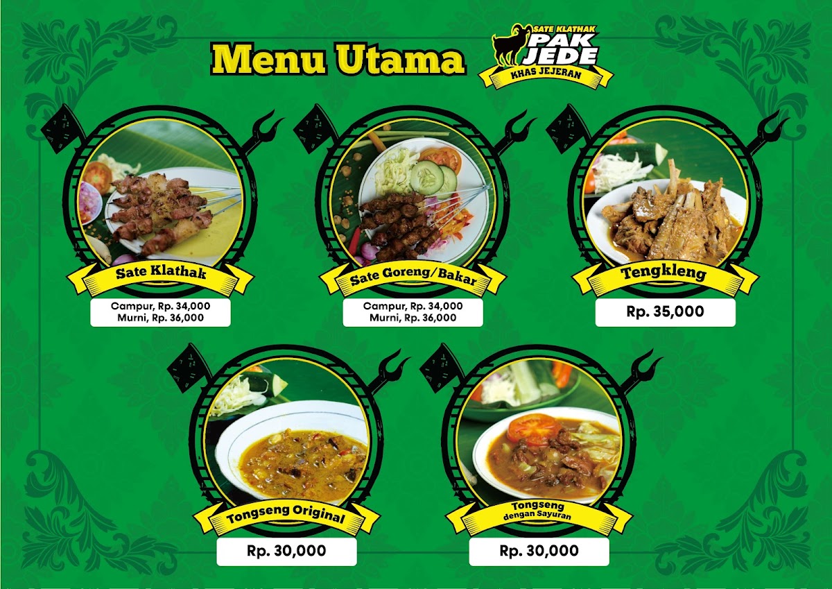 Menu Sate Klathak Dan Bakmi Jowo Pak Jede, Bendungan Hilir-2